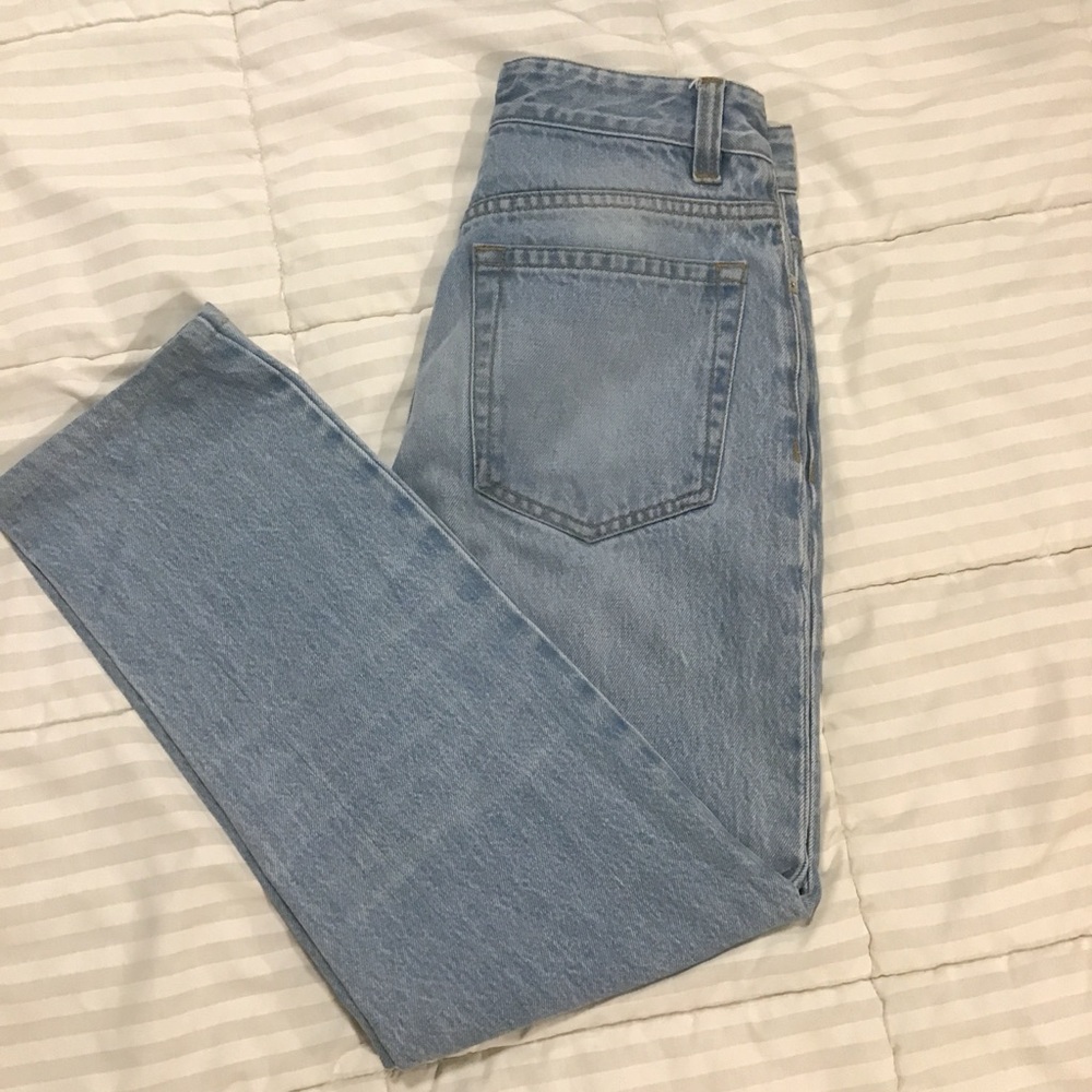Helmut Lang Light Blue High Rise Women Jeans